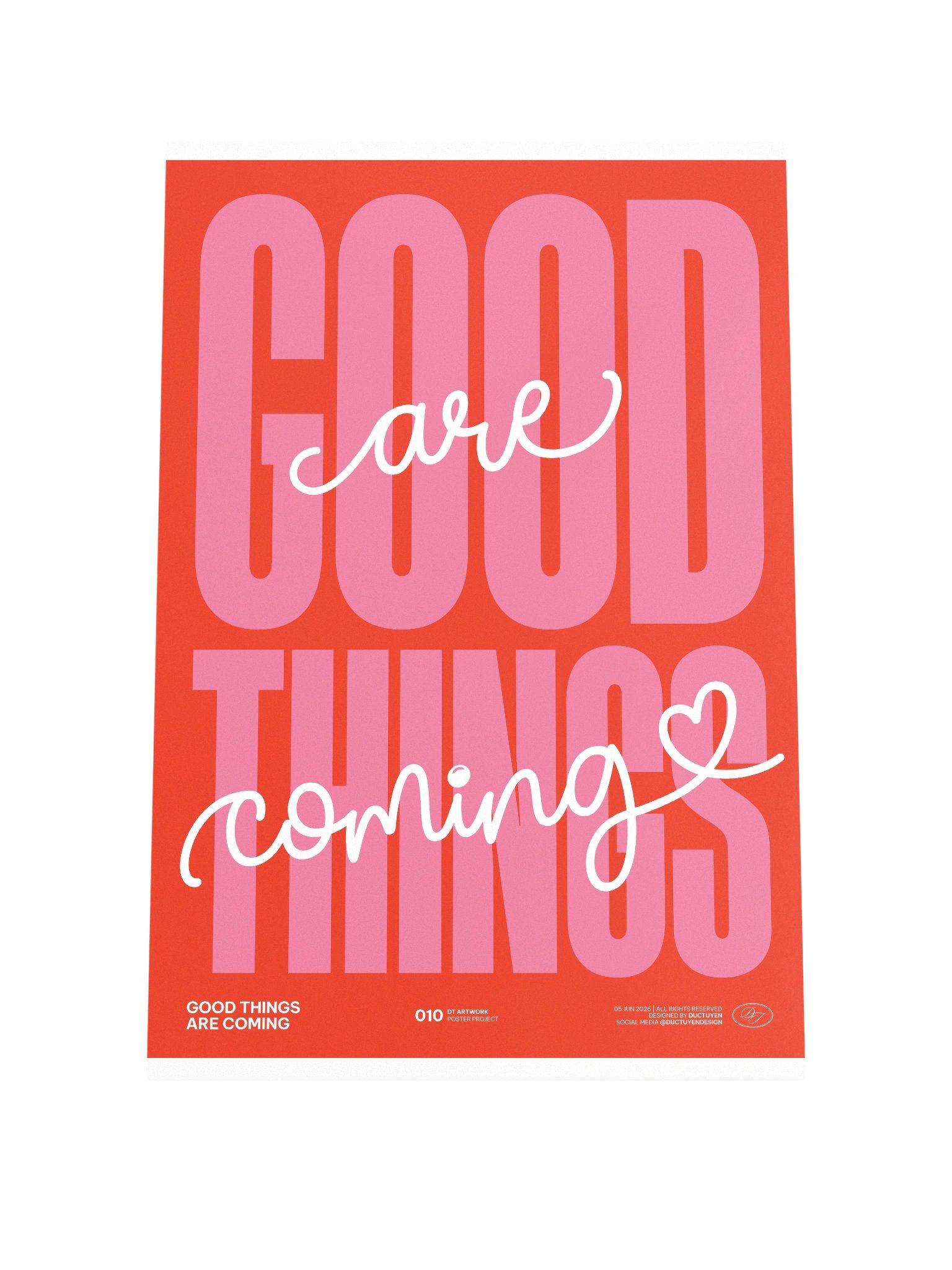 "GOOD THINGS ARE COMING" Print Poster (Unframe) product image (4)