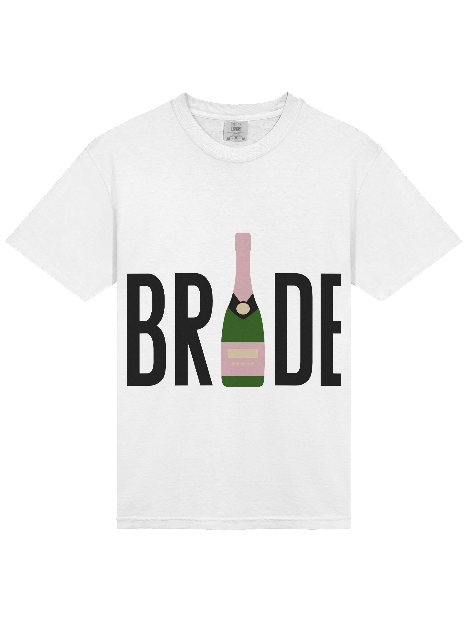 👰🏼‍♀️🍾 BRIDE Champagne Bottle Shirt | Bachelorette Party Tee, Bridal Shower Outfit, Bride To Be Graphic T-Shirt product image (15)