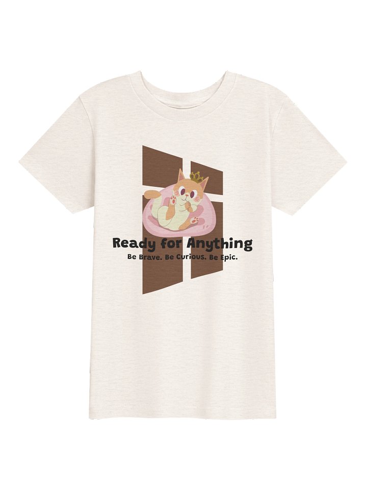 Crowned Cat Cozy Youth Tee product image (2)