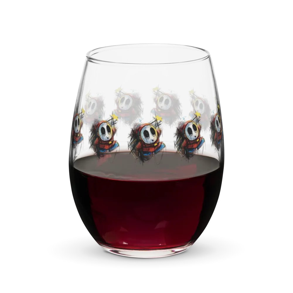 Shy Guy by StephyJ Stemless Wine Glass product image (5)