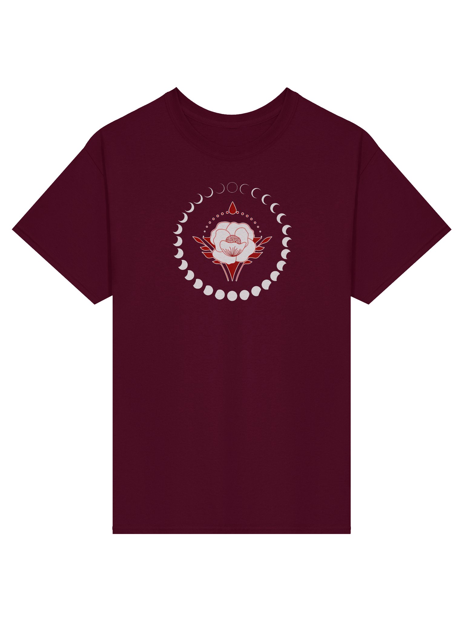 Mystic Dark Moon Blooming Rose - Well Women Rising T-Shirt product image (13)