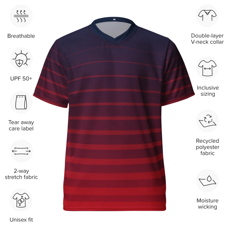 Neon Horizon Abstract Sports Jersey product image (5)
