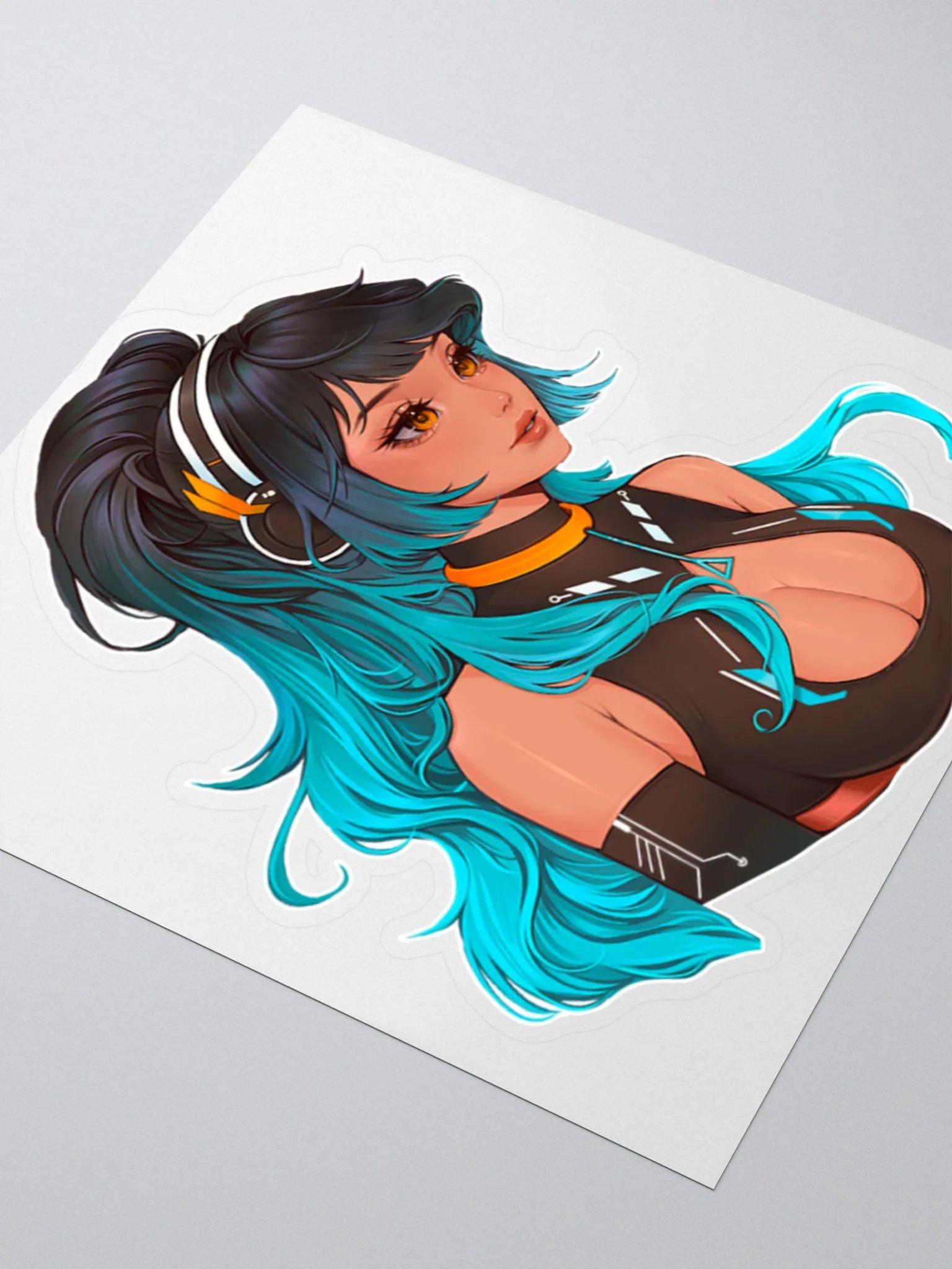 Glitchica Headphones Sticker product image (3)