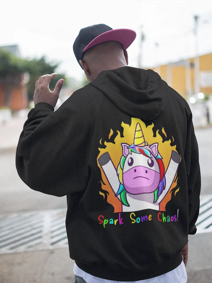 Spark Some Chaos Hoodie - Oversized Cobalt/Black product image (1)