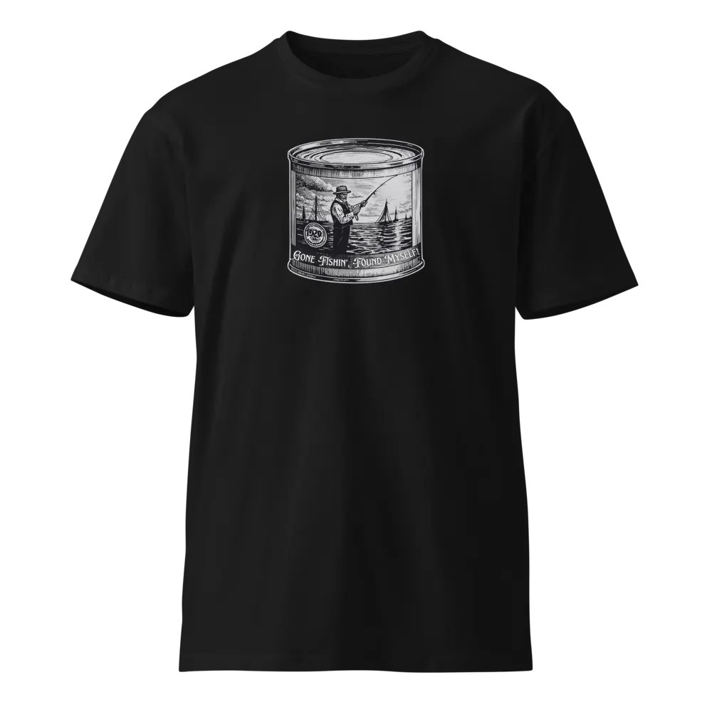 Vintage Tuna Can - Gone Fishing and Found Myself - 100% Cotton T-Shirt product image (1)