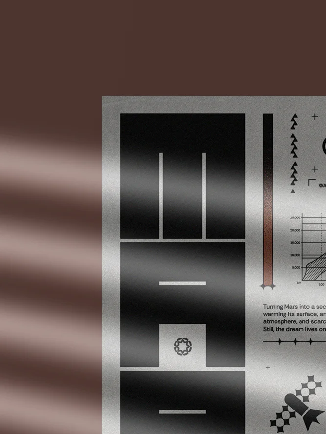 Dominion : Mars — Bold Brutalist Digital Print for Modern Interior product image (4)