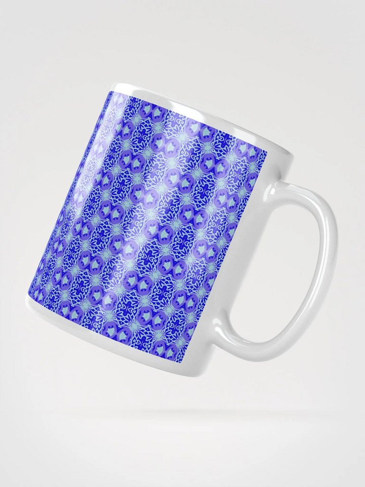 Blue & Purple Seamless Pattern Ceramic Mug product image (1)