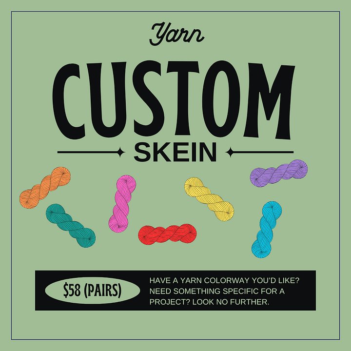 Custom Yarn Skeins (Pair) product image (1)