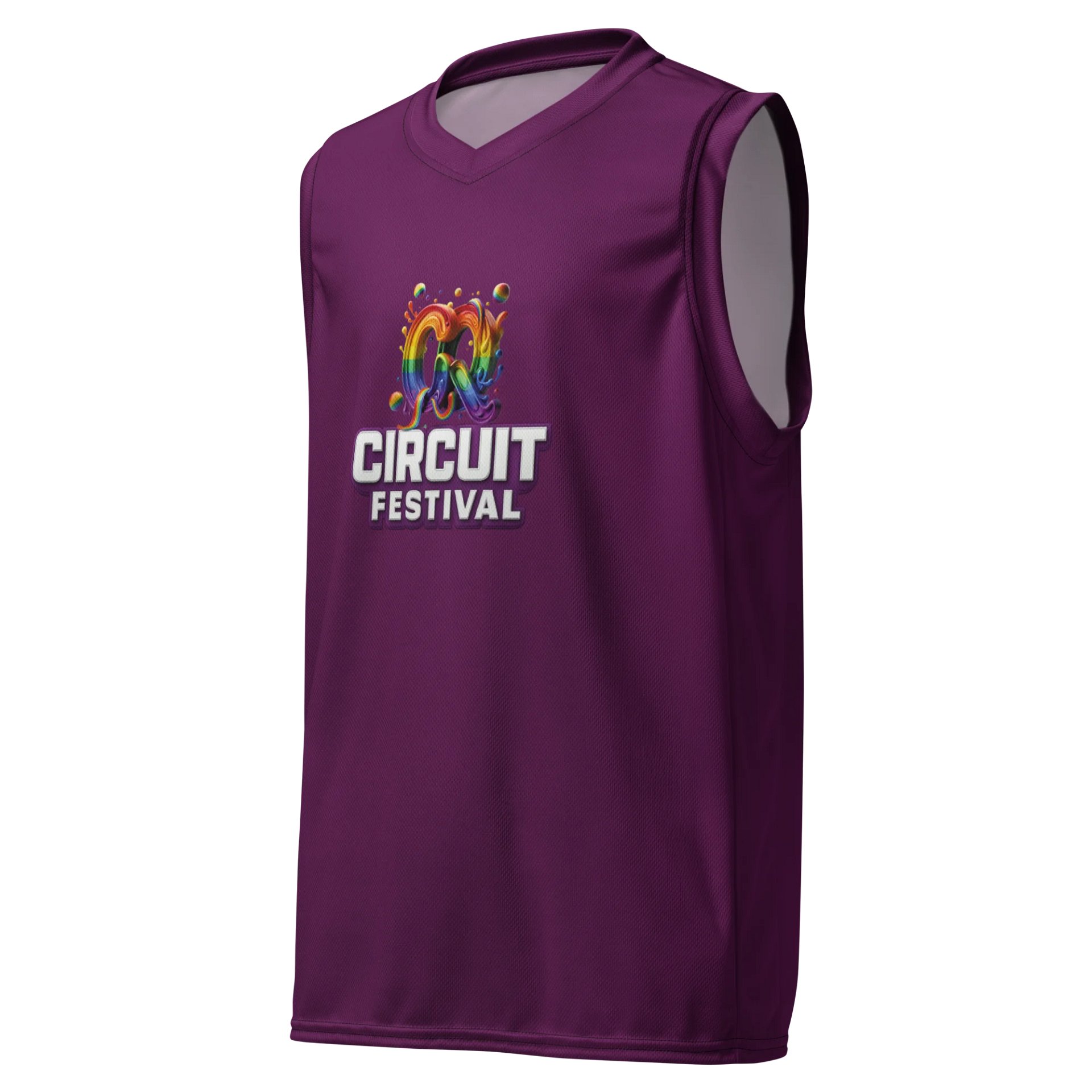 CQ CIRCUIT FESTIVAL SLEEVELESS PERFORMANCE TEE — PURPLE EDITION product image (3)