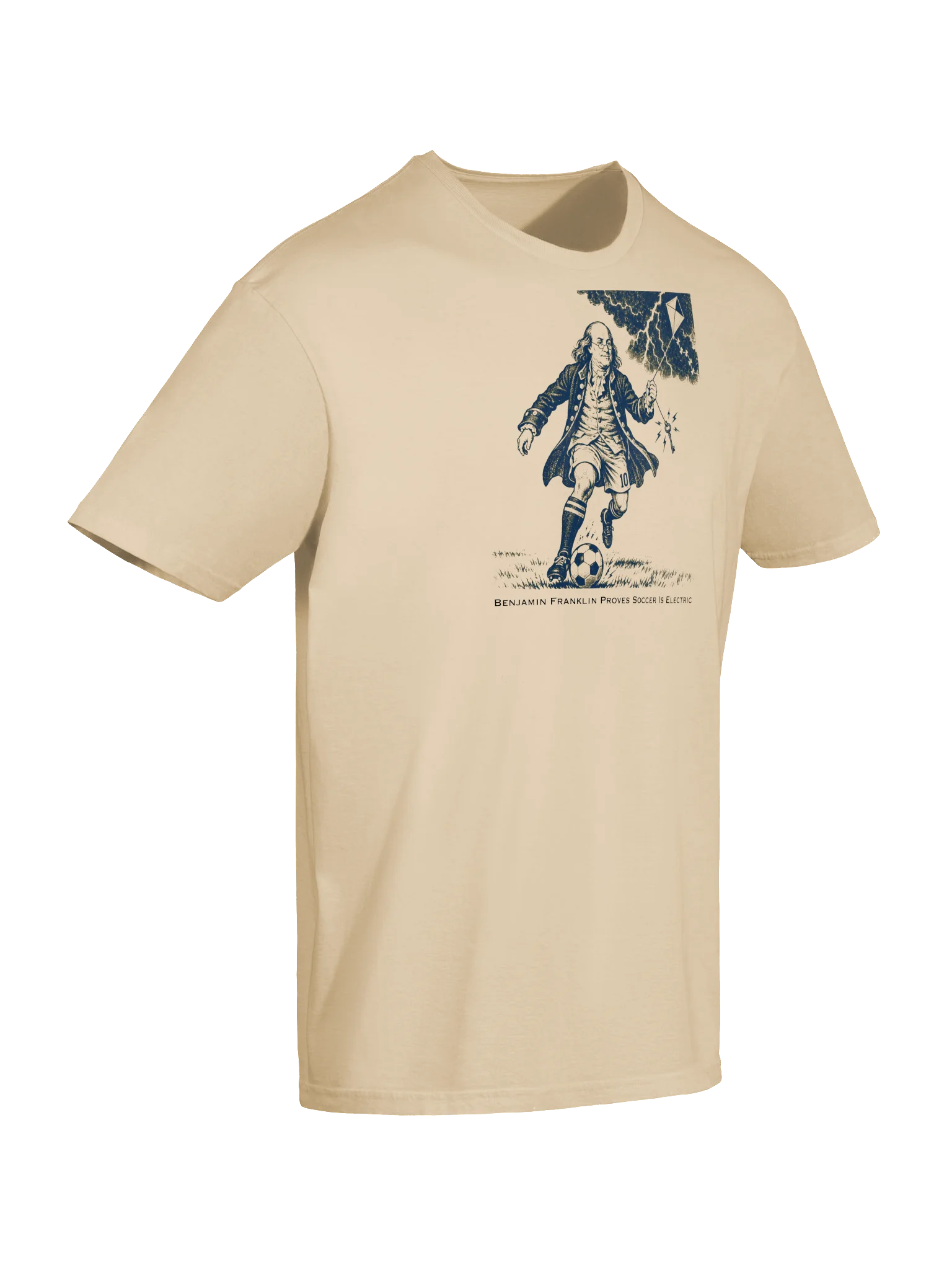 Ben Franklin Proves Soccer Is Electric Tee product image (6)