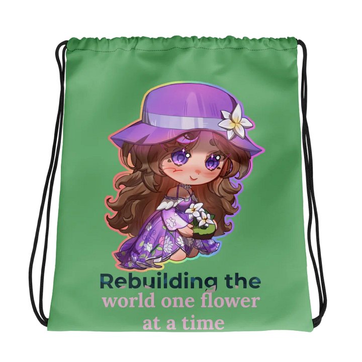 Saving Flowers Drawstring Bag product image (1)