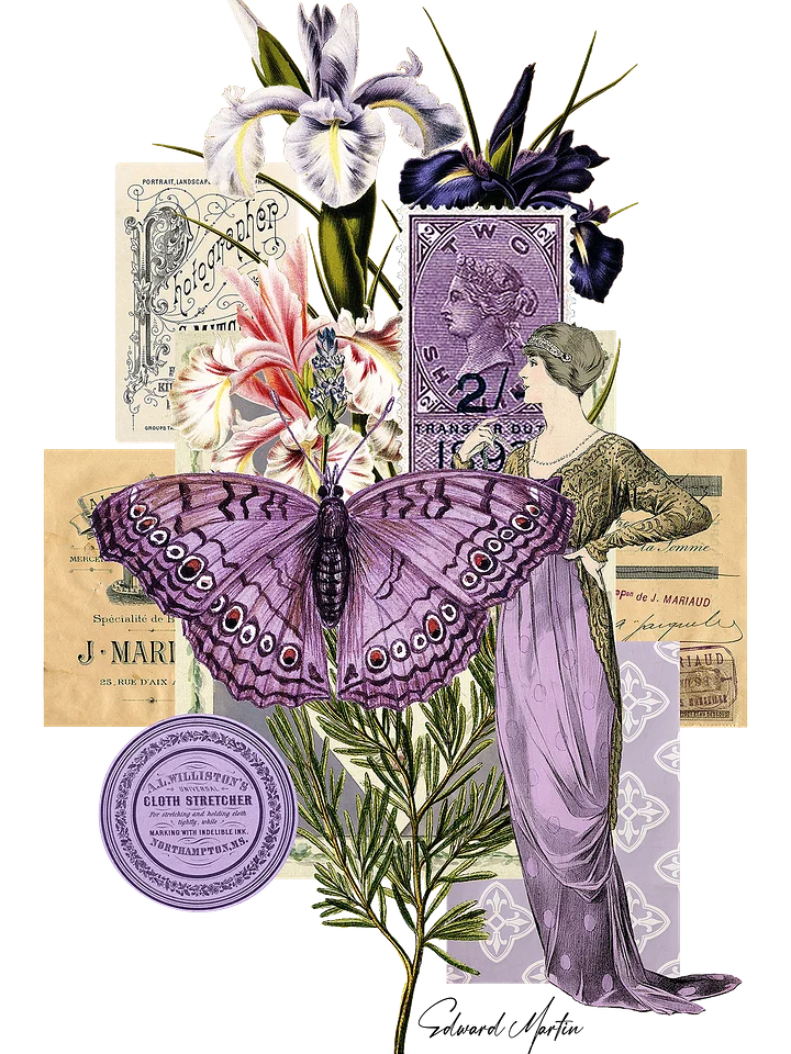 Collage in Lavender by Edward Martin product image (1)