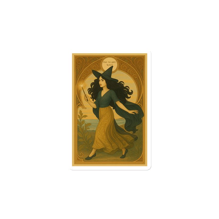 Vintage Witch Magnet- Take No Shit product image (2)