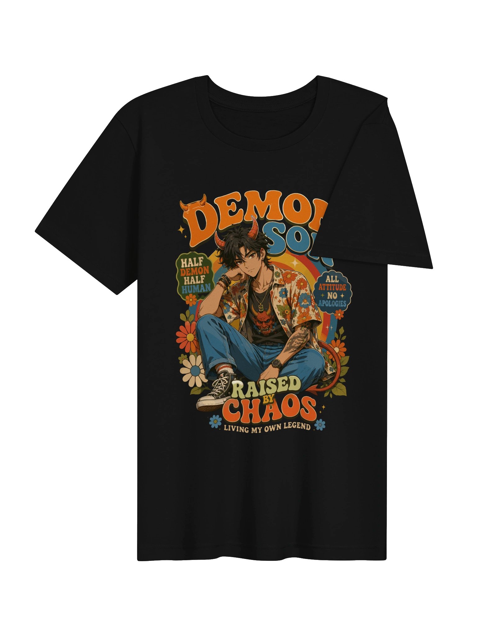 Demon Son Retro Anime Graphic Tee product image (4)