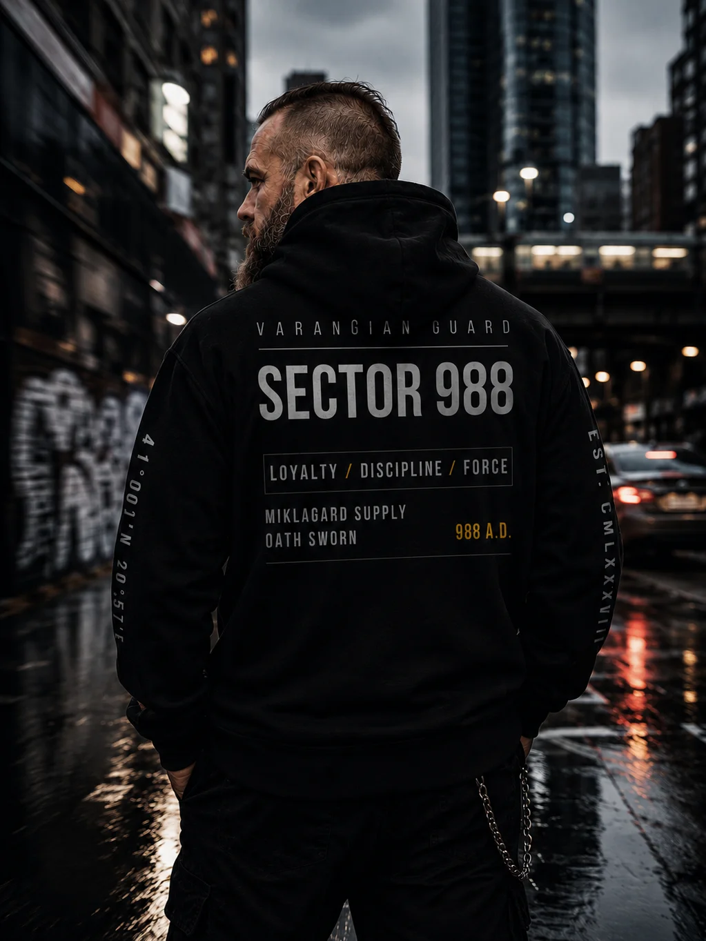 SECTOR 988 — Tactical Code Hoodie product image (2)
