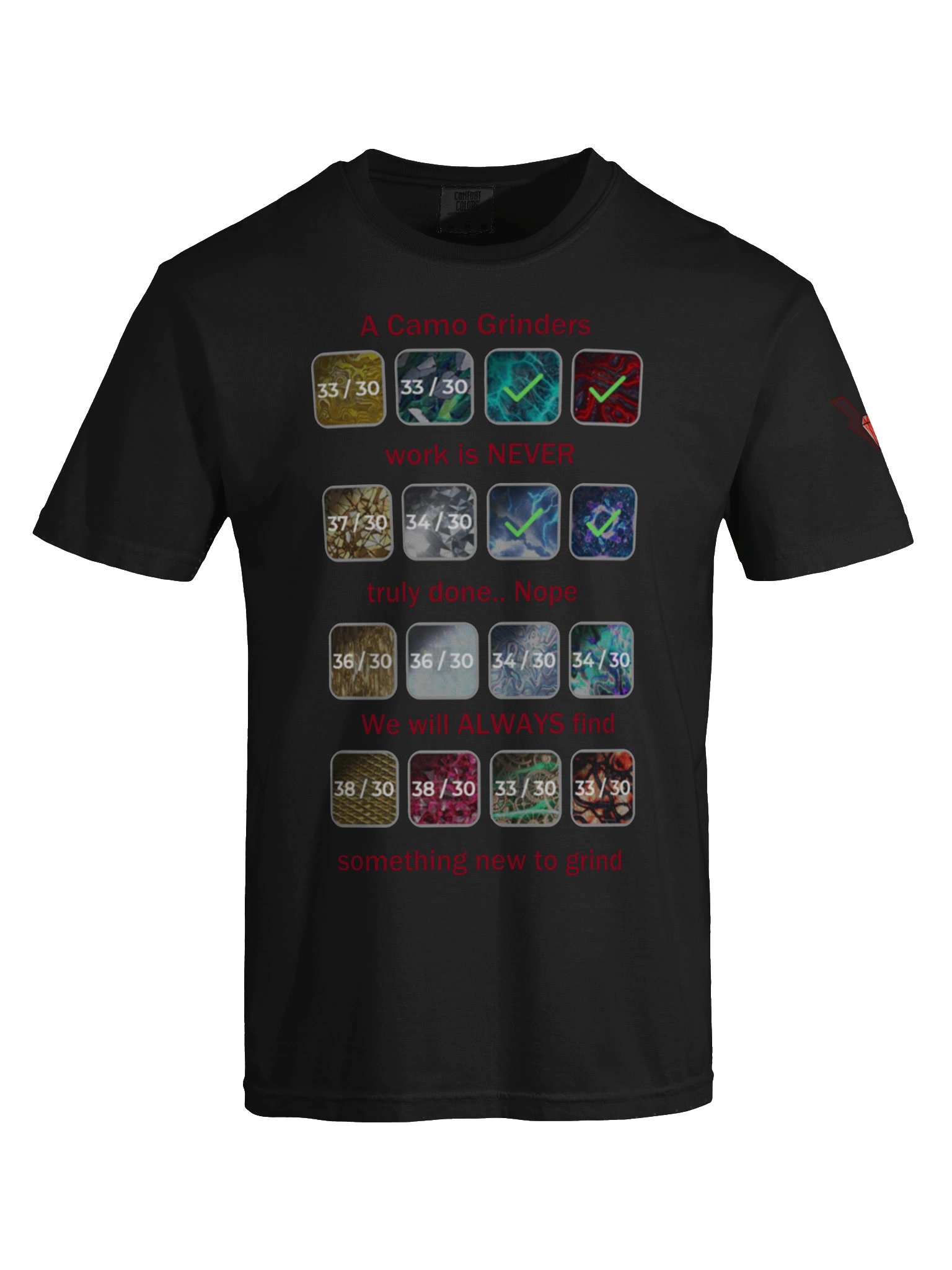 A Camo Grinder's Work Tee product image (5)