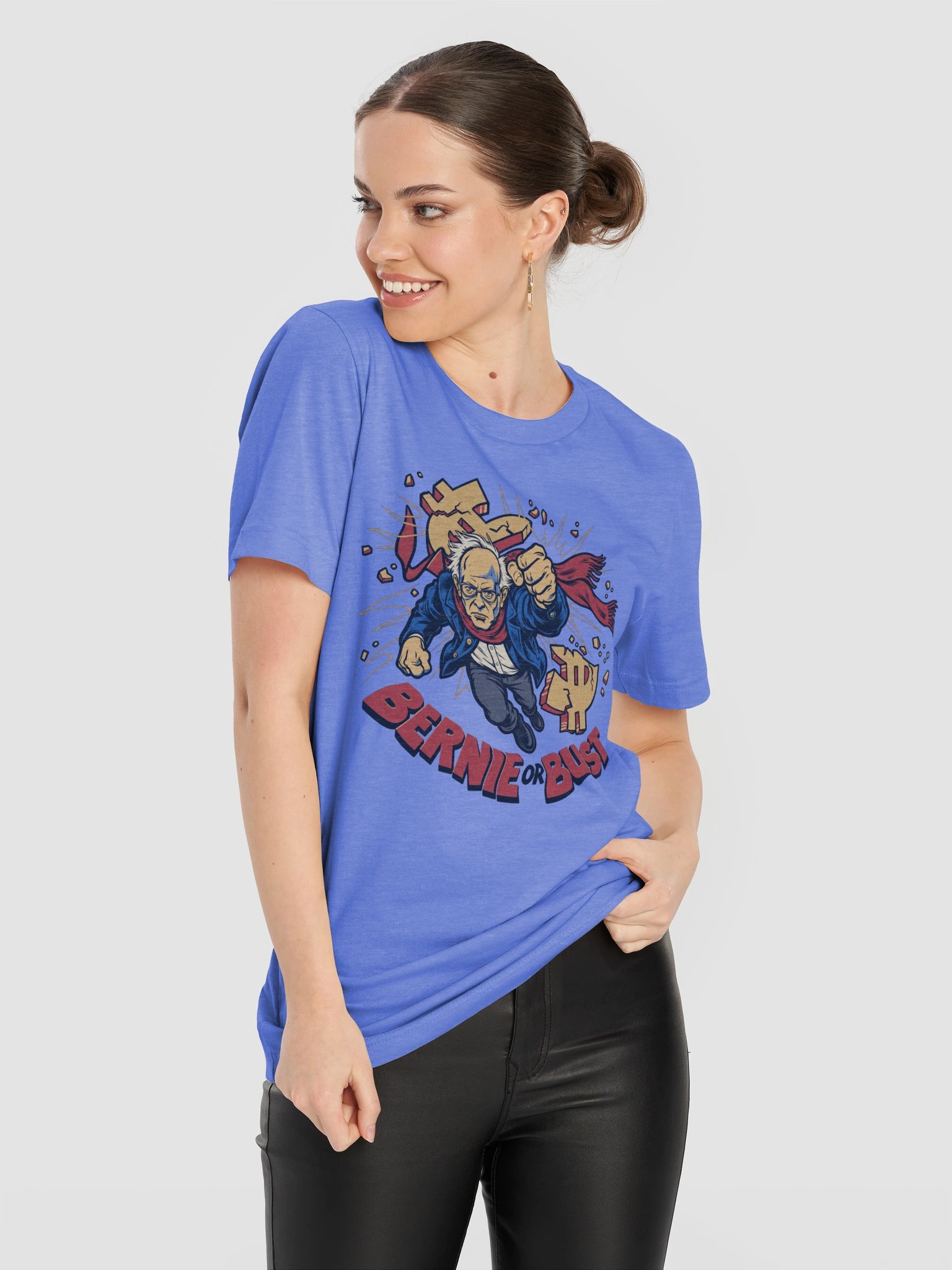 Bernie or Bust Unisex T-Shirt – Vintage Political Graphic Tee product image (2)