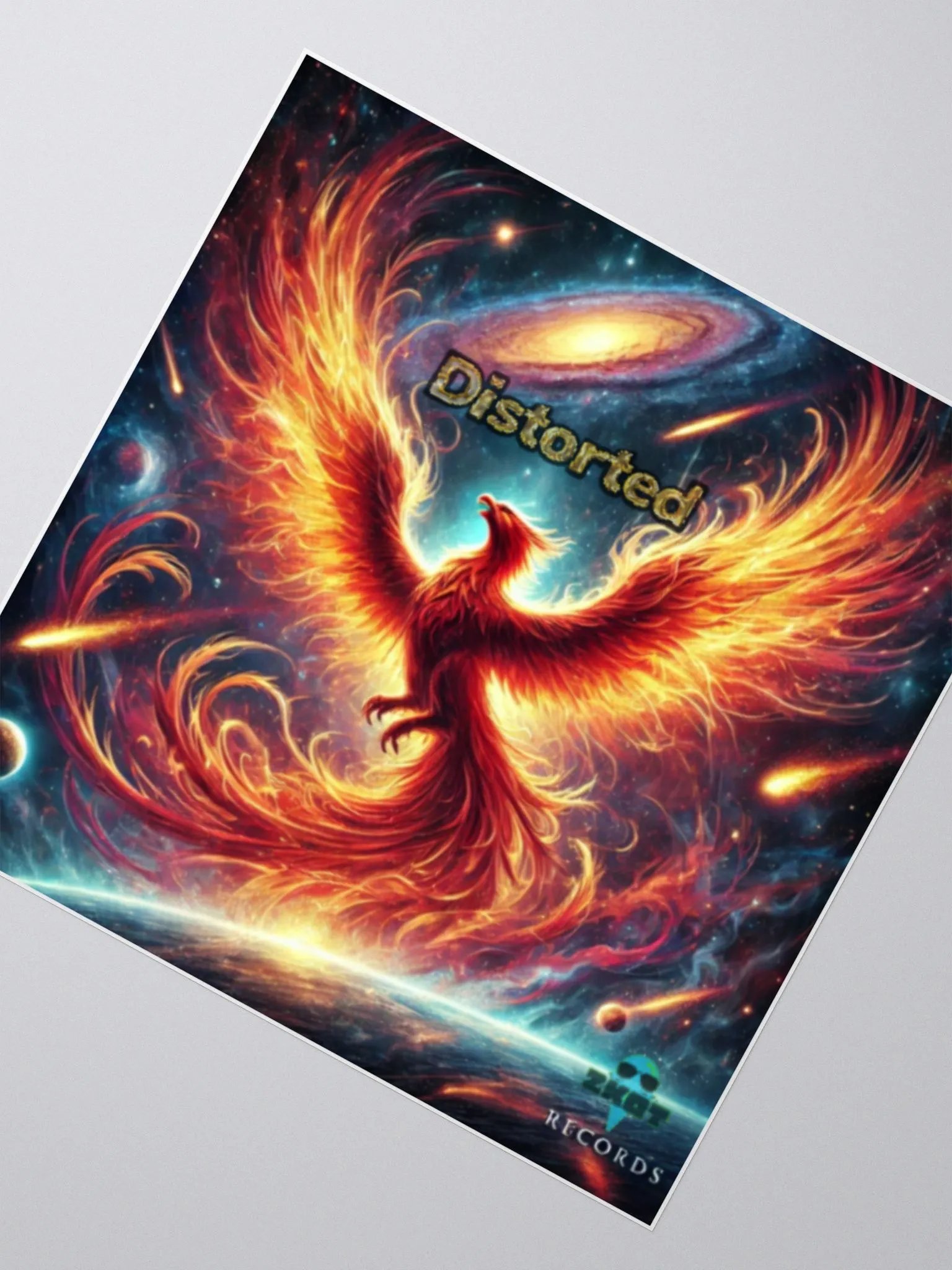 Distorted Album Cover Sticker - Show Your Support with Style - Accessories product image (2)