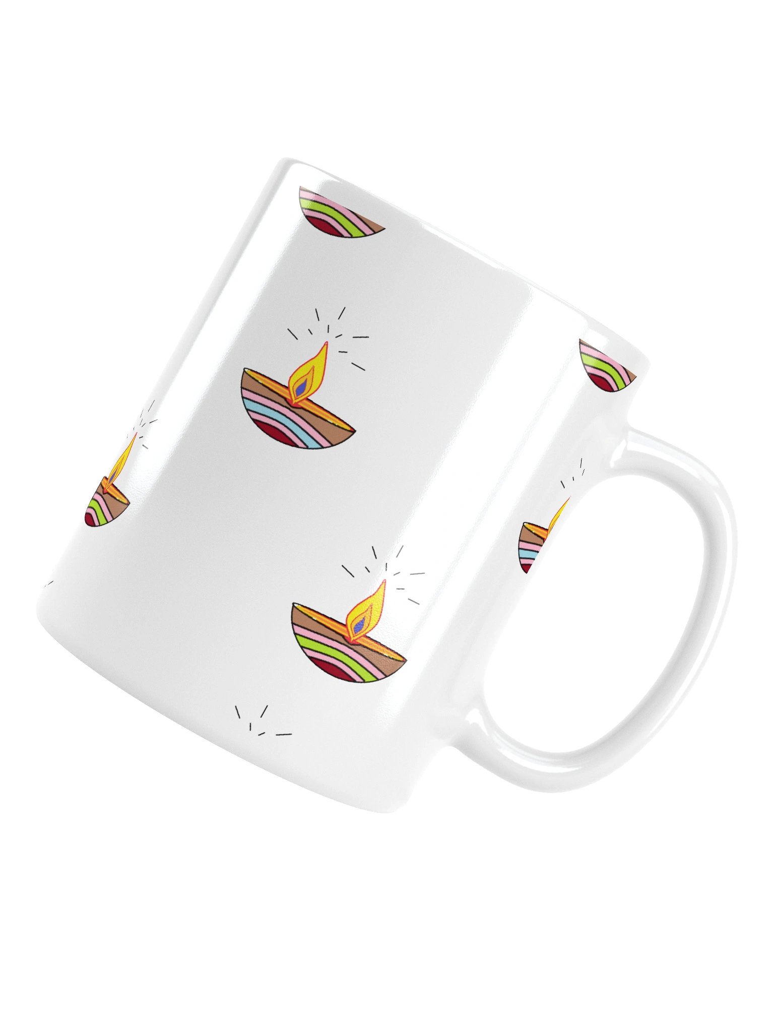 Festive Flame White Mug product image (13)