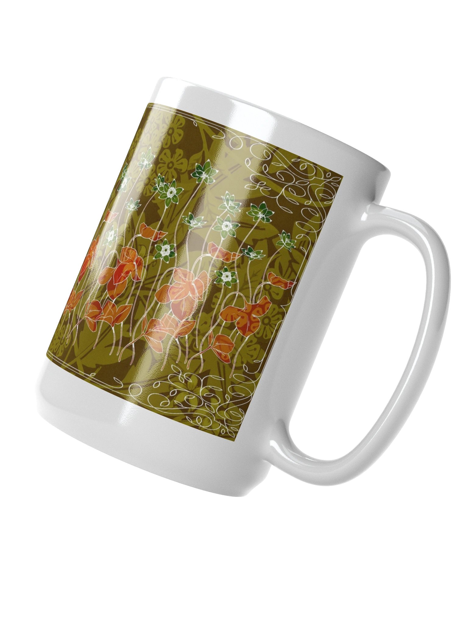 Swirling Floral Elegance Mug product image (2)