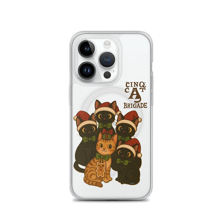 Cat Christmas MagSafe® Clear Case for iPhone® product image (3)