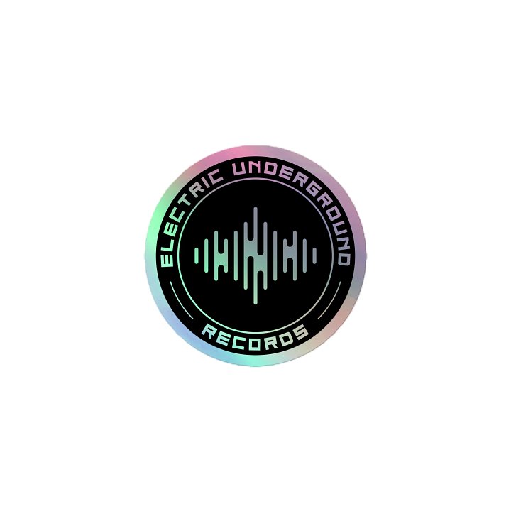 EU Records holographic sticker product image (1)