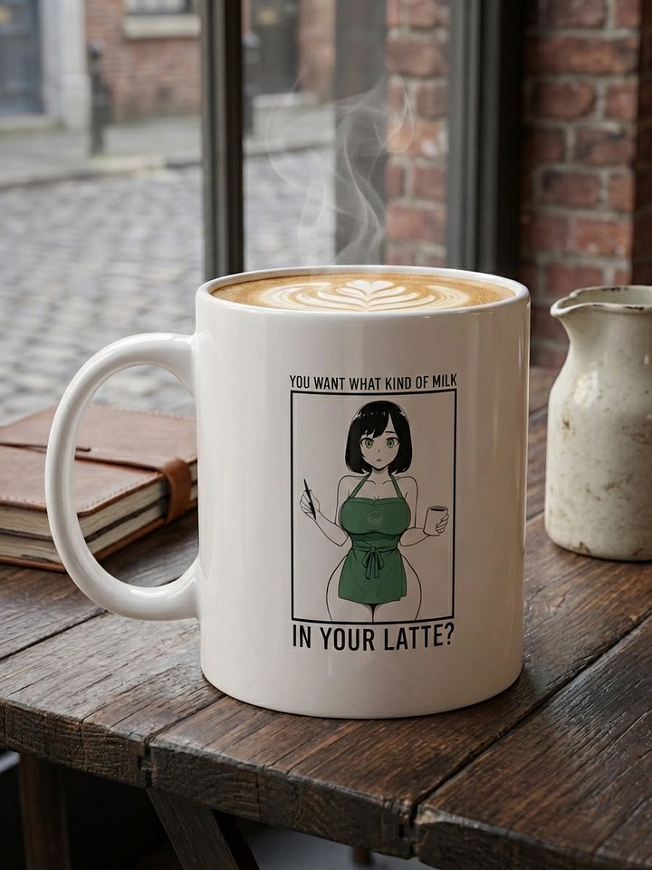"What Kind of Milk?" Barista Spirit Anime Mug - Kissaten Series product image (1)