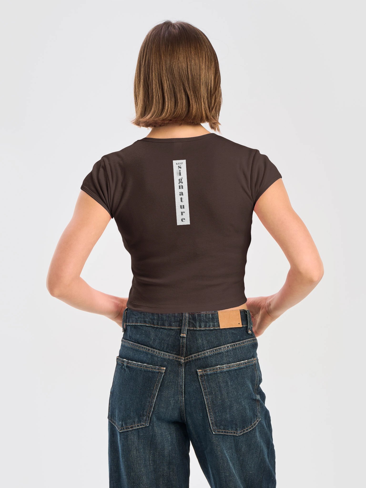 Keep Signature Ribbed Baby Tee Crop Top product image (7)