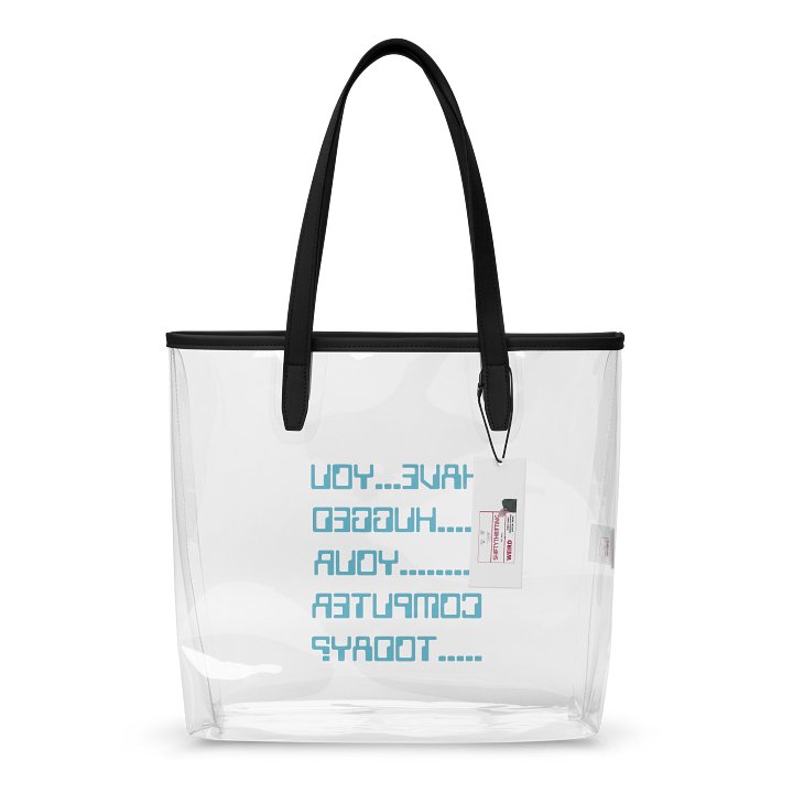 Have You Hugged Your Computer clear tote product image (2)