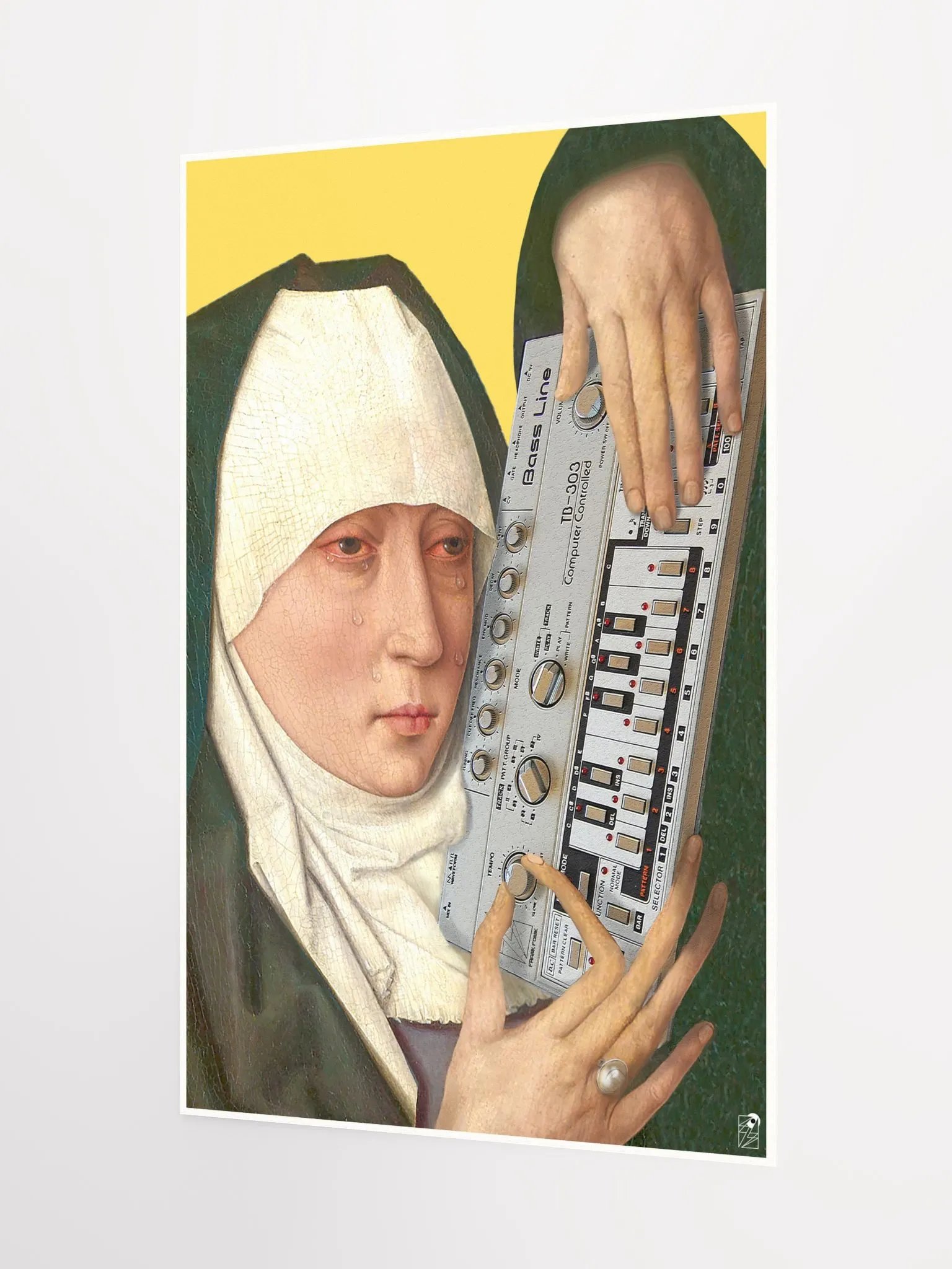 Mater Dolorosa meets tb 3-0-3 by Frank Fonik, Techno EDM Matte Paper Poster product image (3)