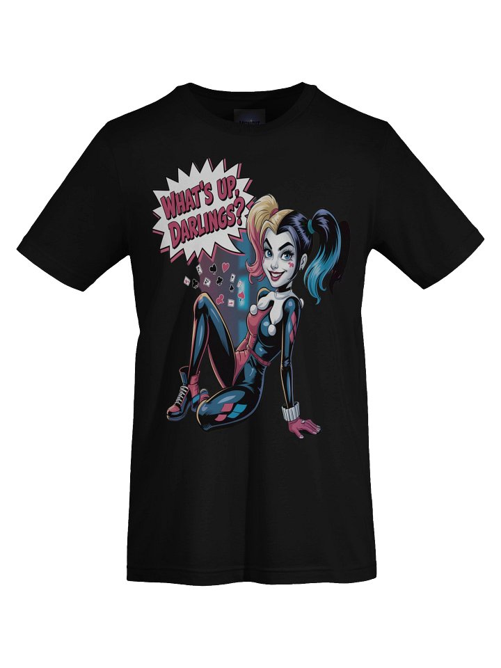 What's Up, Darlings? Harley Quinn's Card-Shuffle Seduction Graphic Tee product image (1)