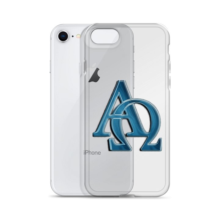 Alpha Omega Blue Metallic iPhone® Case product image (55)