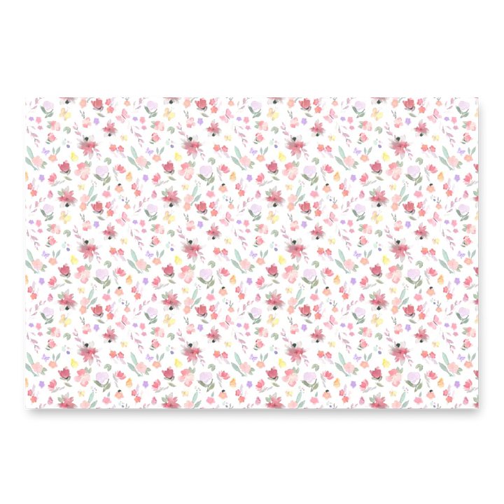 Watercolor Floral Wrapping Sheet Set product image (1)