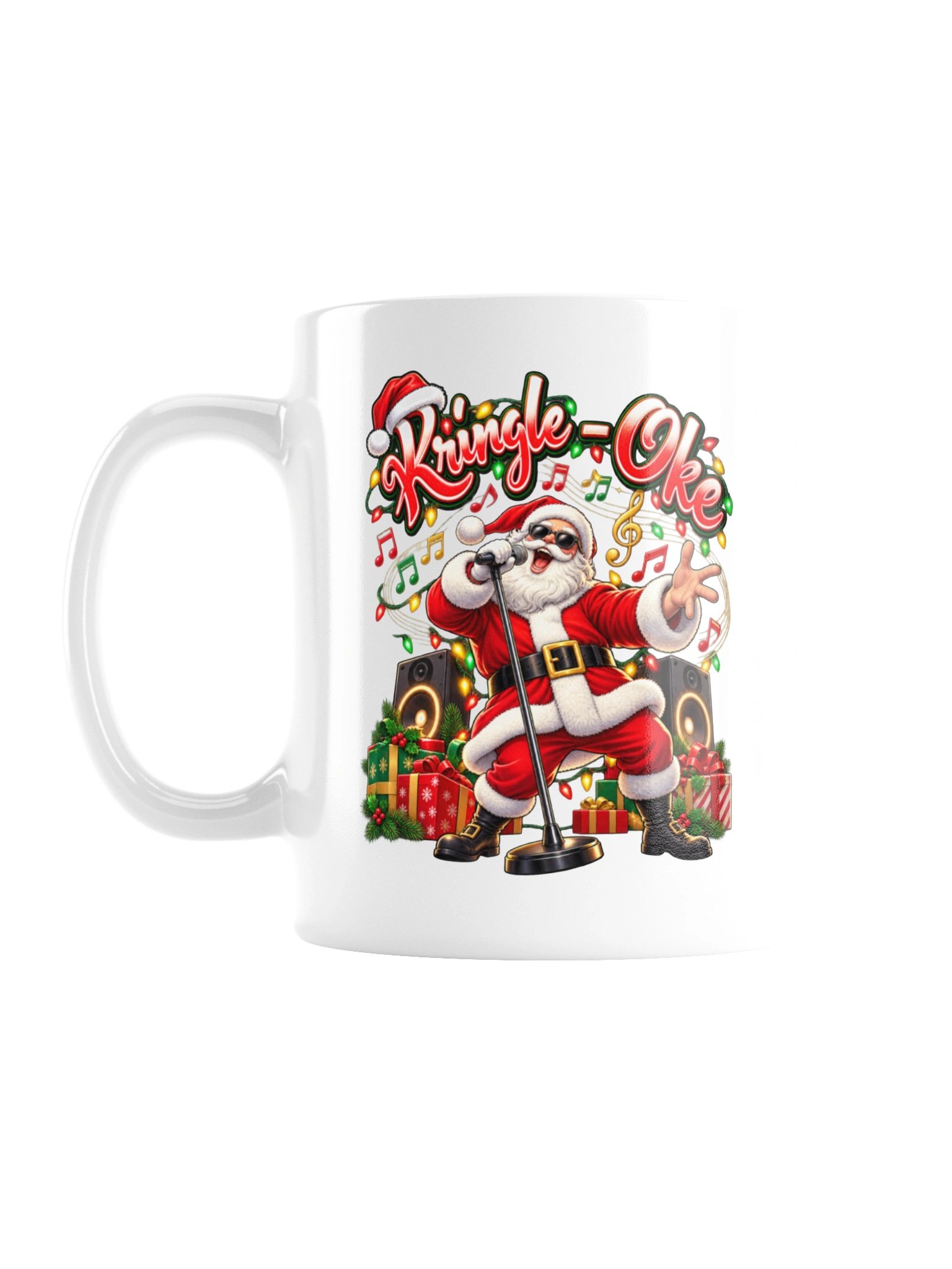 KRINGLE-OKE — Santa’s Taking the Mic! Mug product image (3)