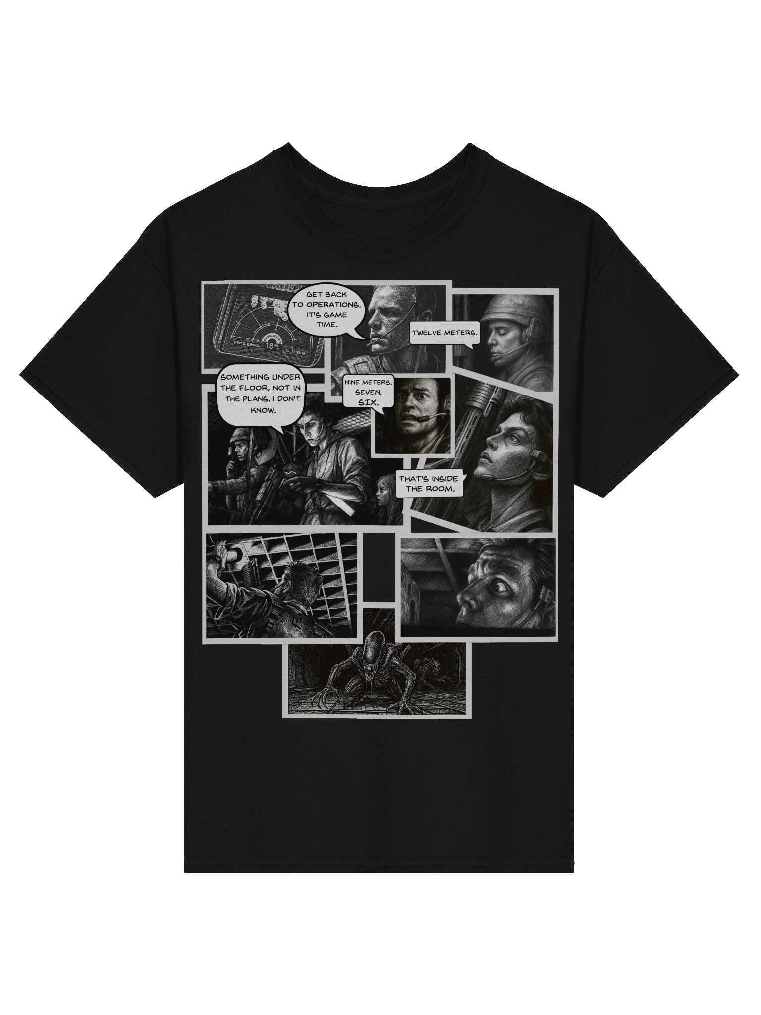 Aliens inspired Inside The Room Scene Tee product image (4)