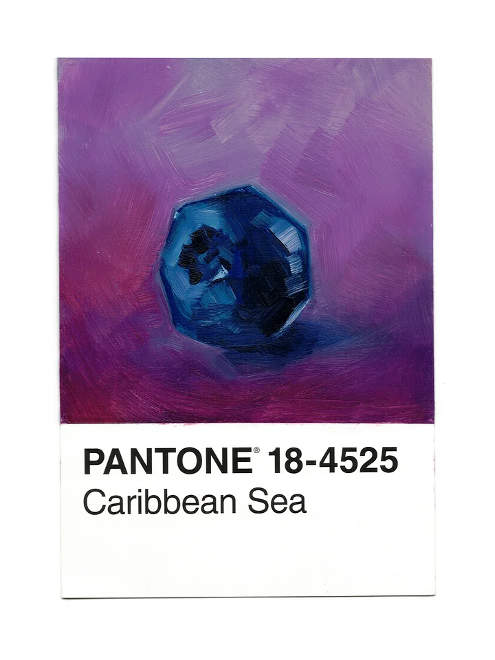 PANTONE Challenge • Fruits Set, Blueberry • Oil Painting product image (1)
