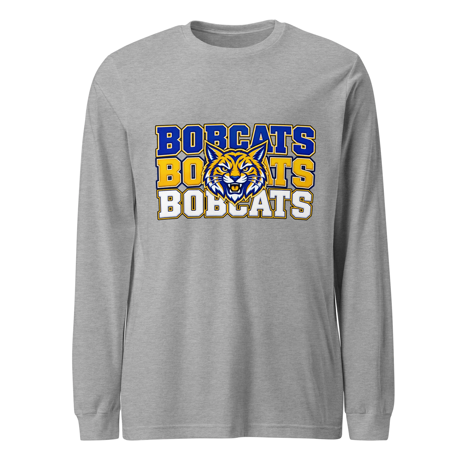 Bobcats Triple Logo Long Sleeve Tee product image (1)