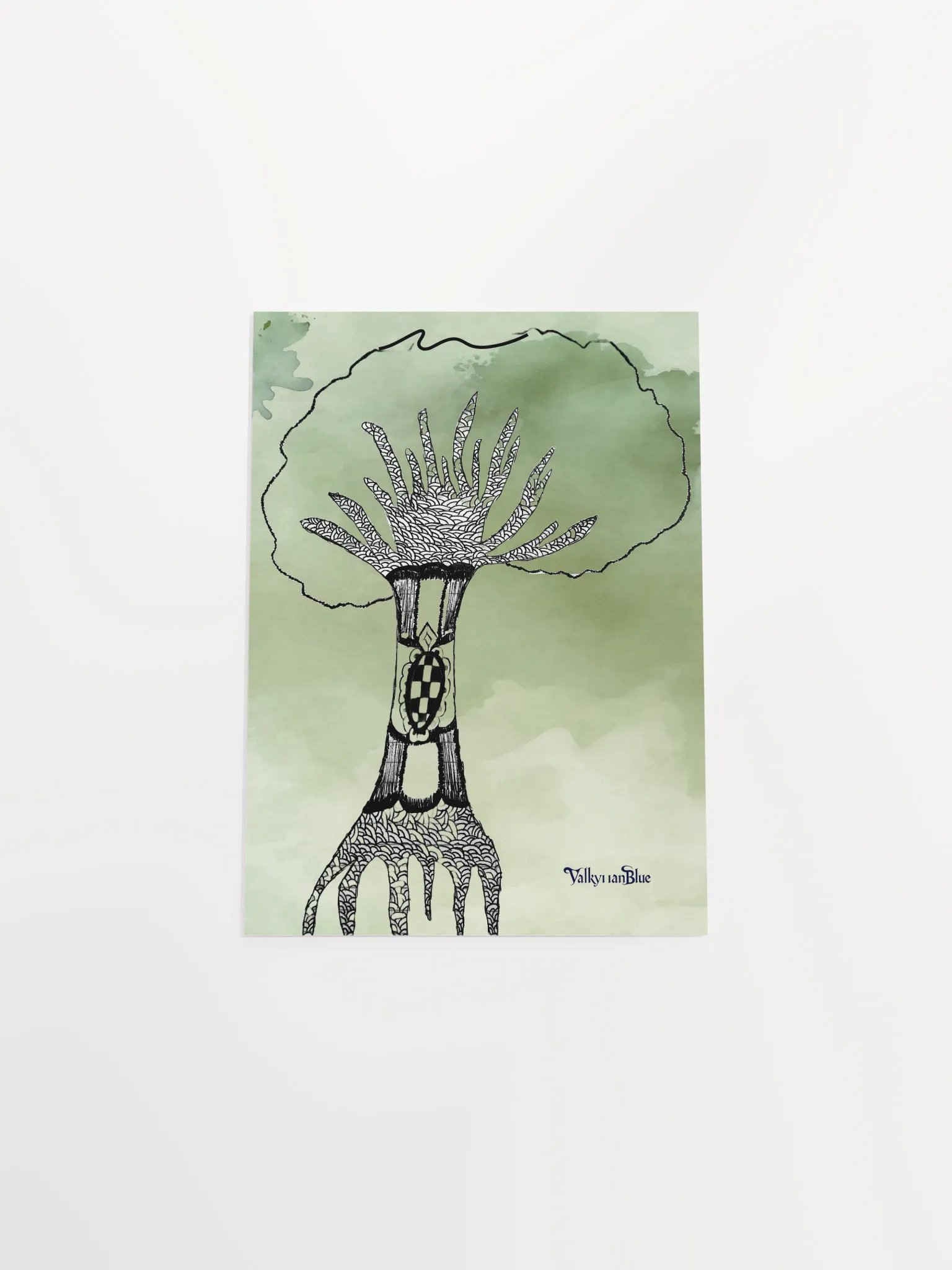 Whimsical Tree Zentangle Poster product image (4)