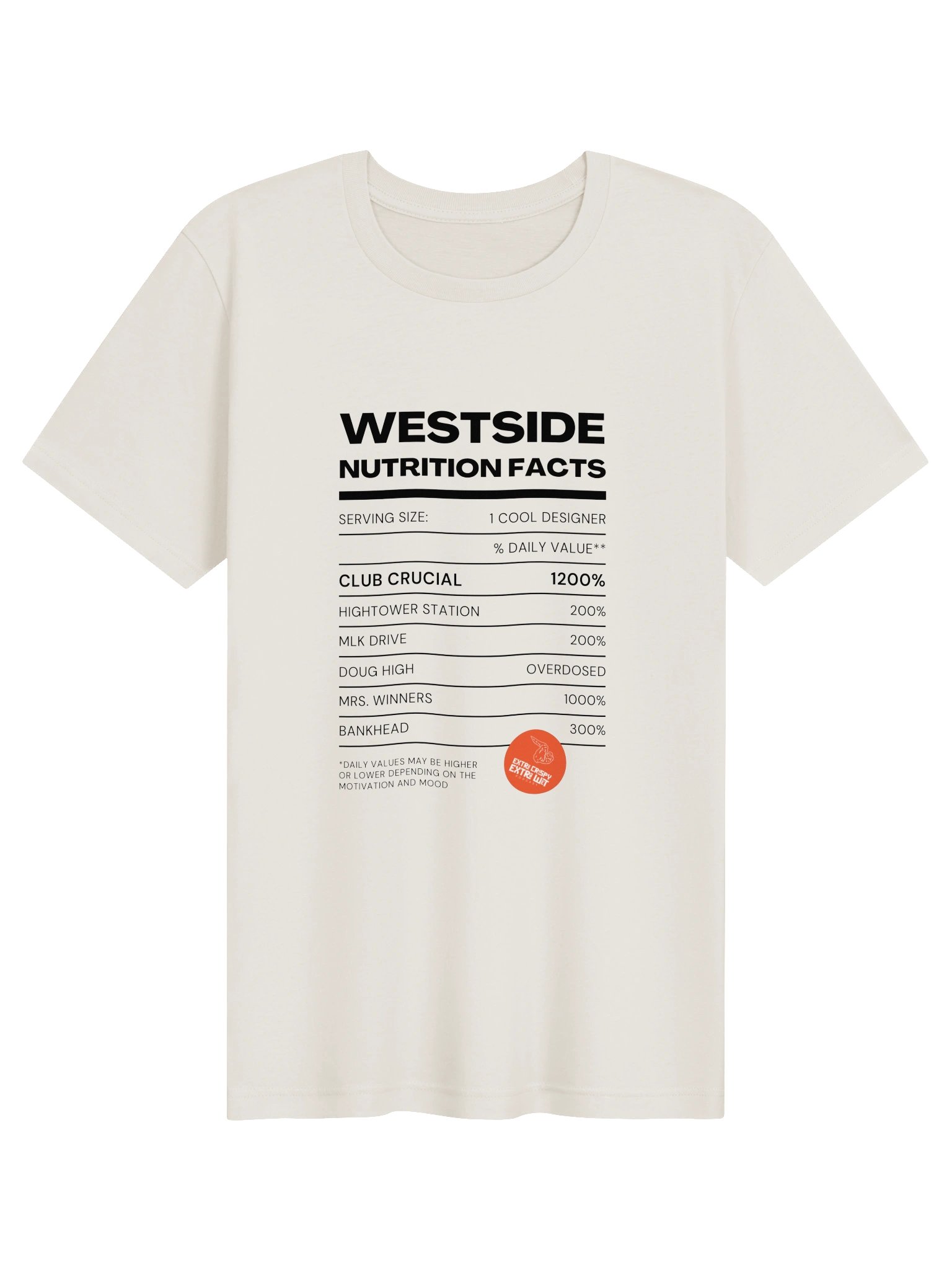Nutrition Facts Westside T-Shirt product image (1)