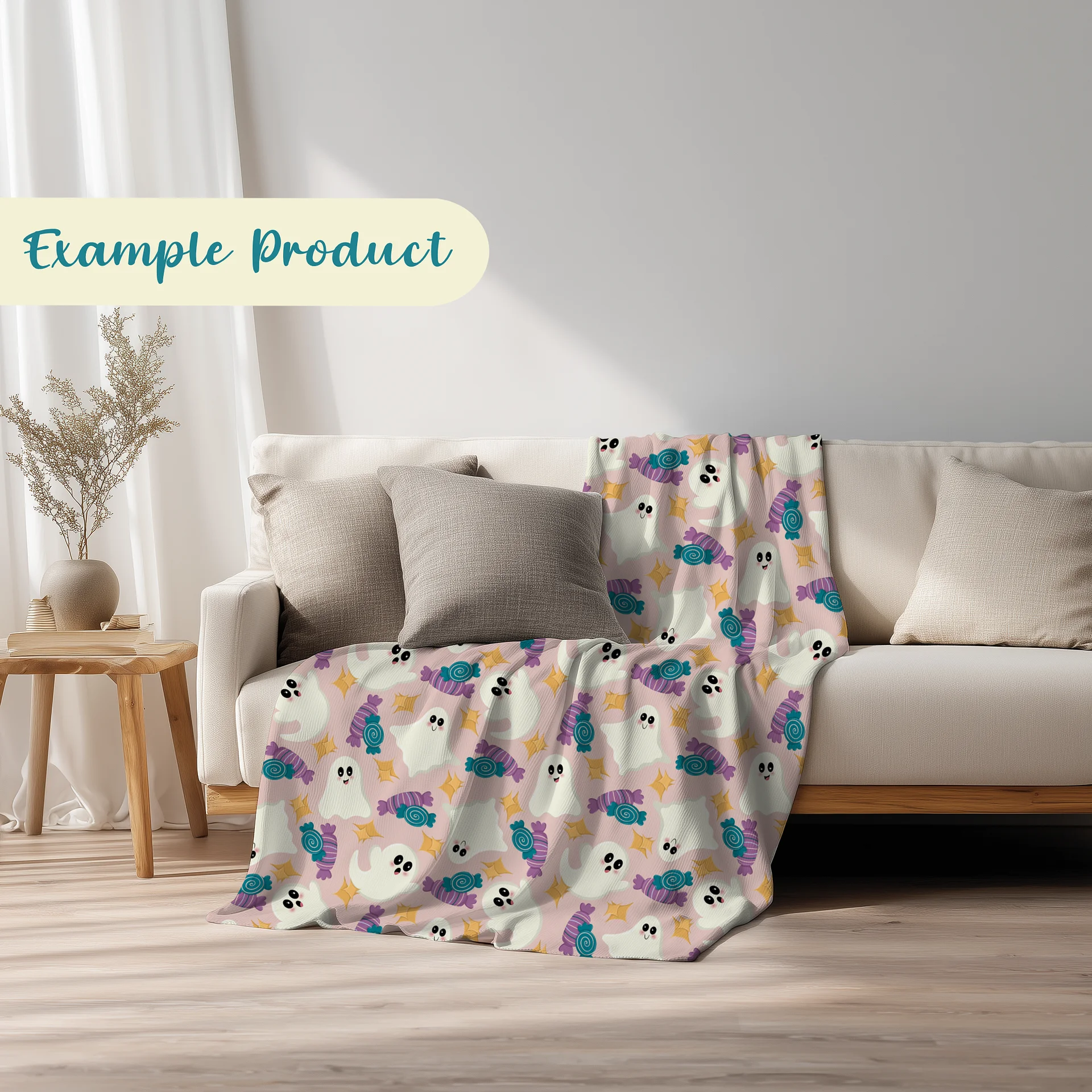 Ghosts & Candy Seamless Pattern product image (3)