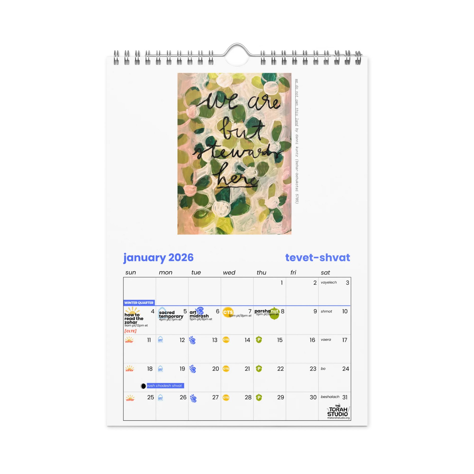 5786 Torah Studio Calendar! product image (1)