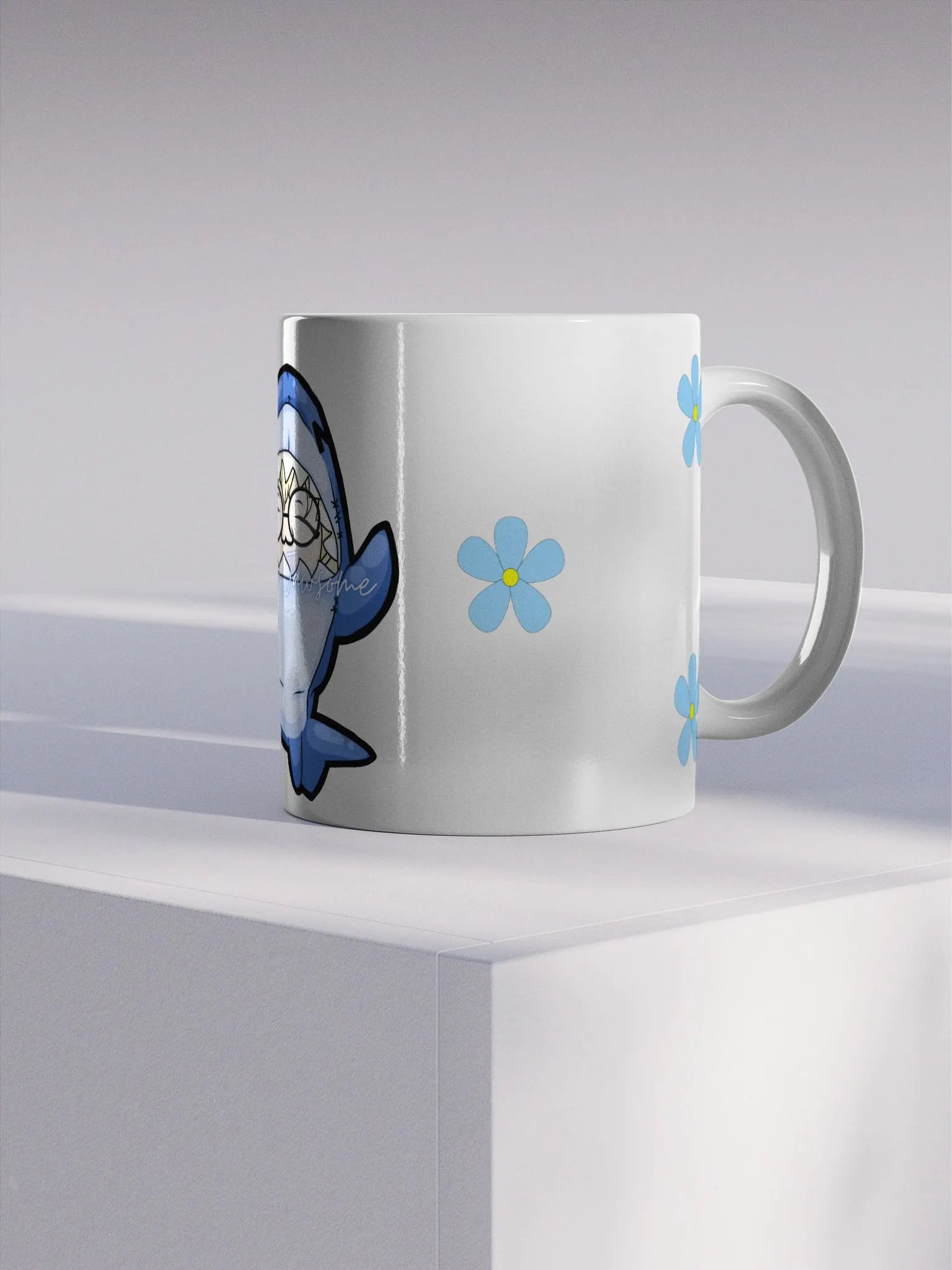 Jawsome White Glossy Mug product image (4)