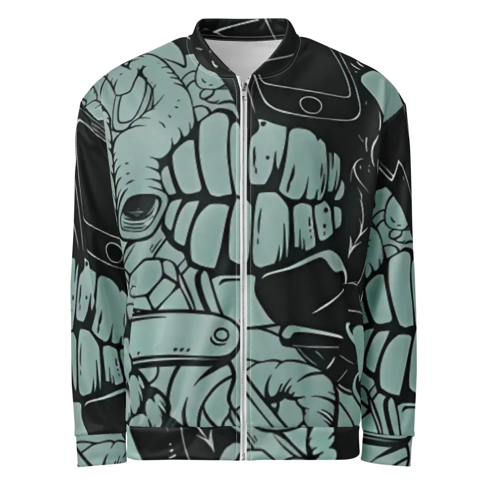 Cyberpunk Chaos Bomber Jacket product image (7)