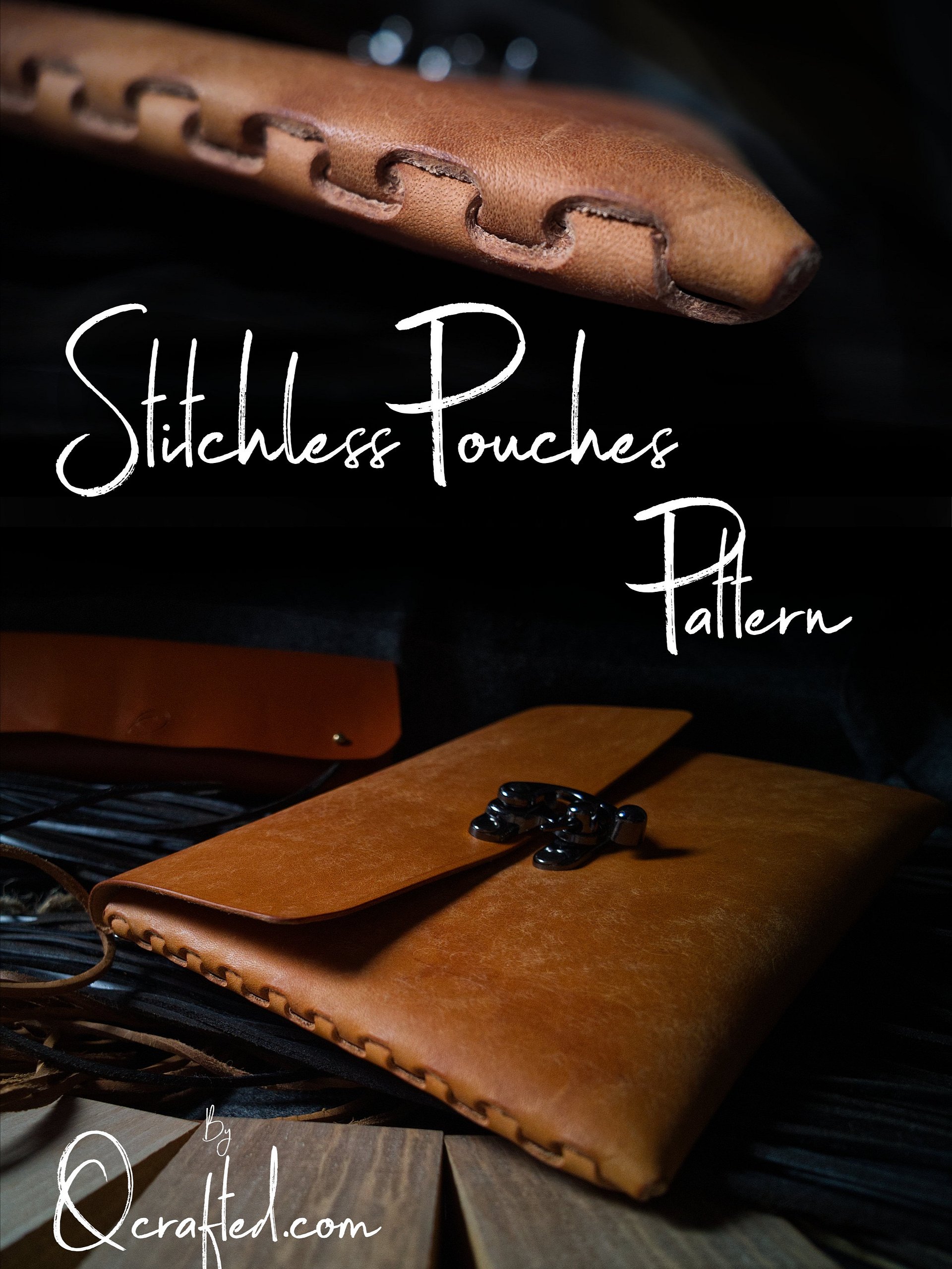 Stitchless Leather Pouches 2in1 Pattern product image (1)