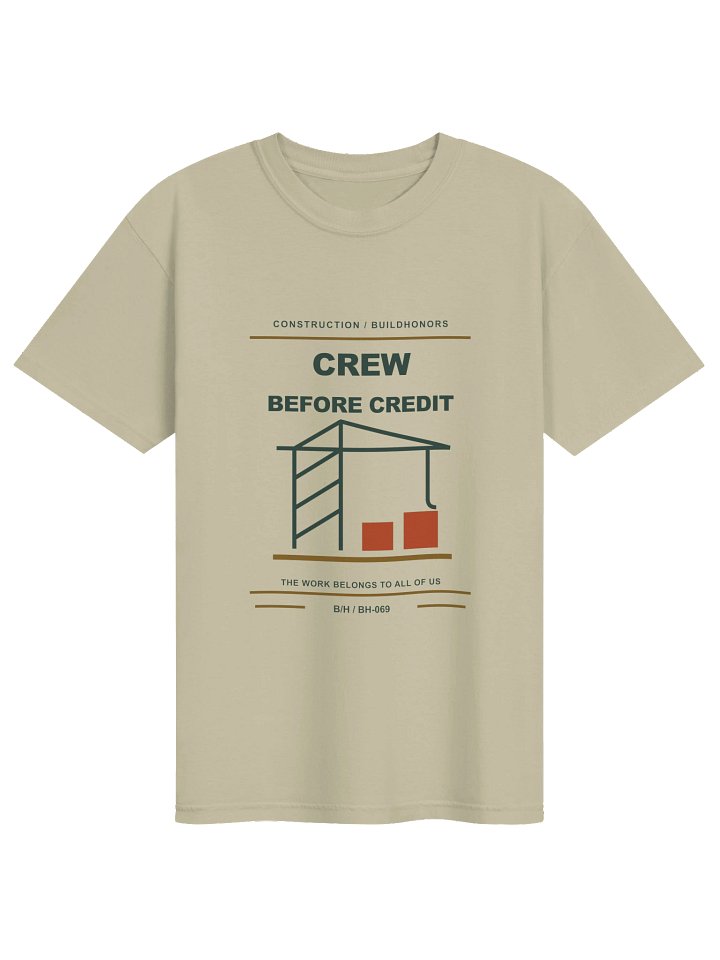Crew Before Credit supplier garment mockup