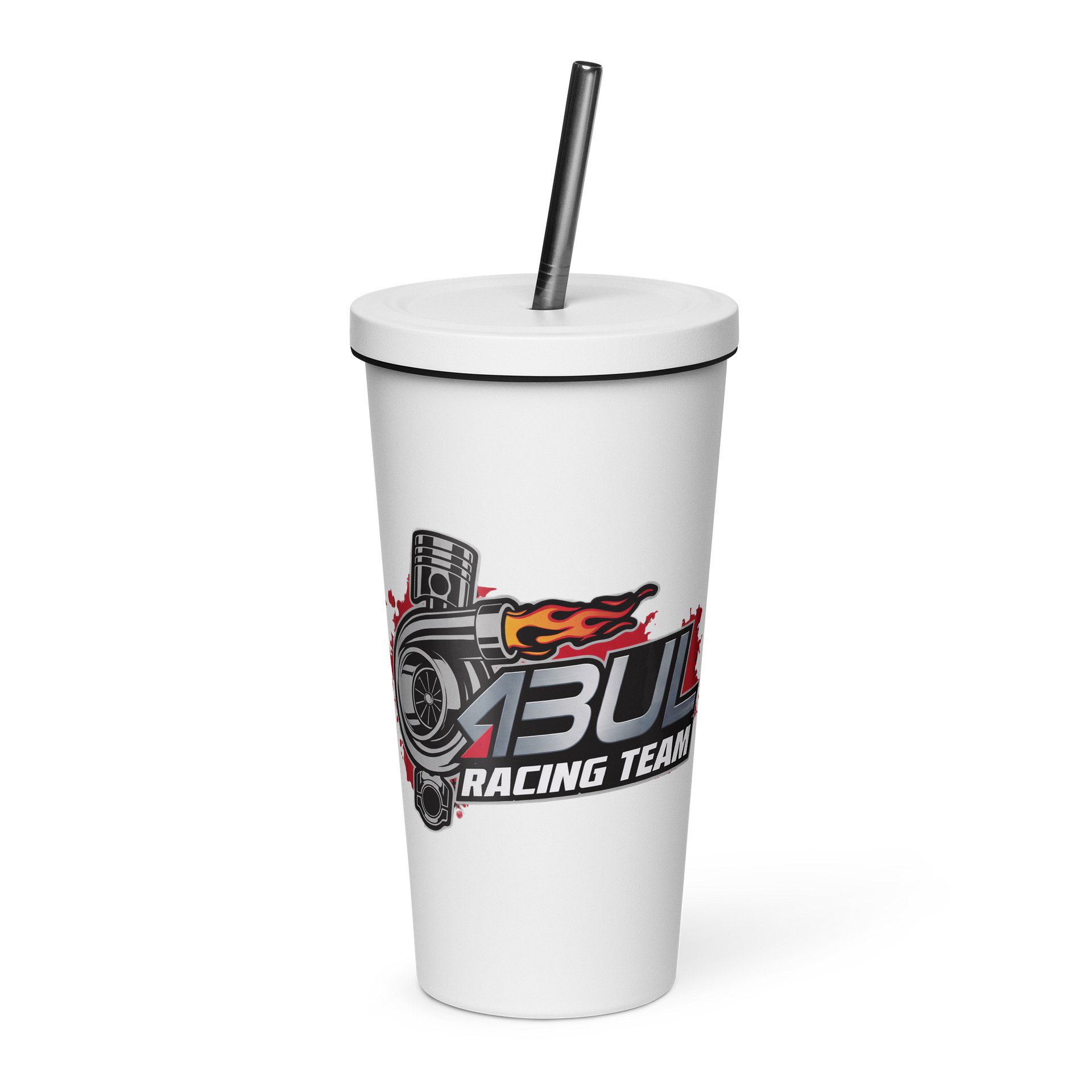 Insulated Tumbler with a Straw spon - Bul Racing Team - AUrj3QNrClM