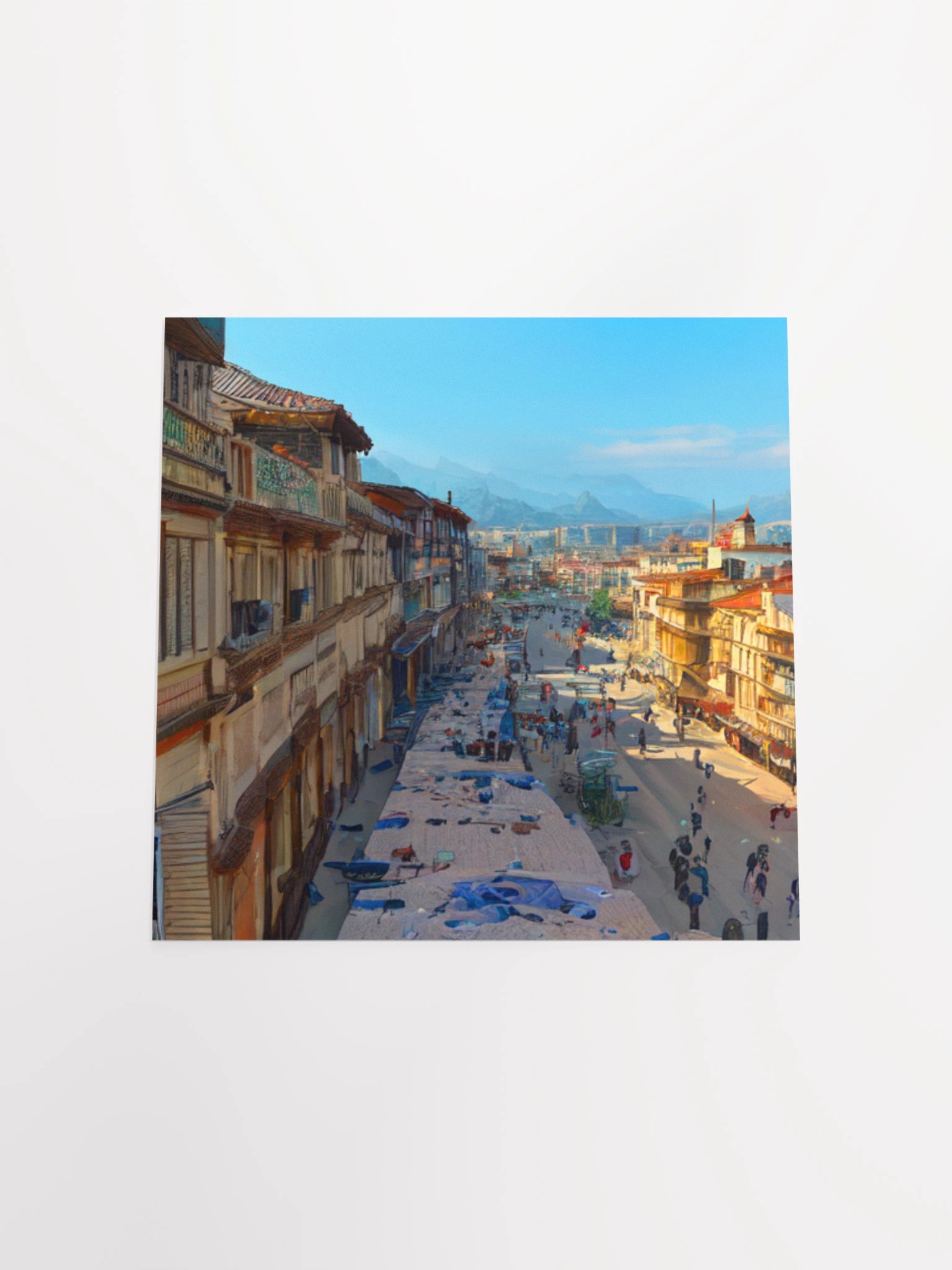 Mountain Market Bustle Poster product image (17)