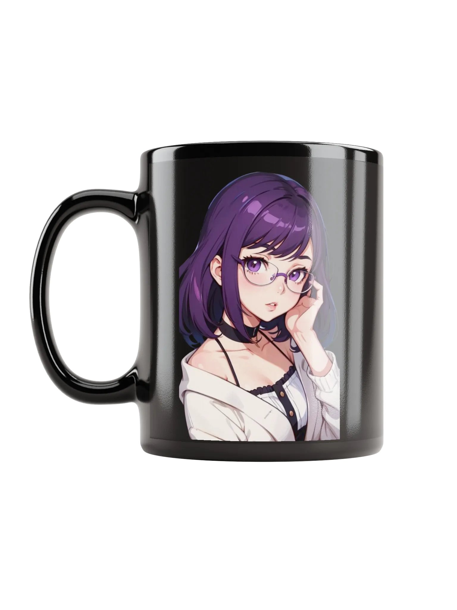 (Purple WAIFU) K Black Mug product image (6)