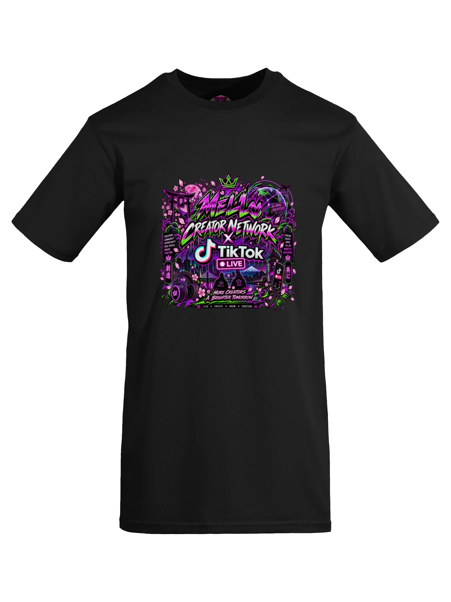 “Mello Creator Network x TikTok LIVE — Global Creators T-Shirt product image (6)