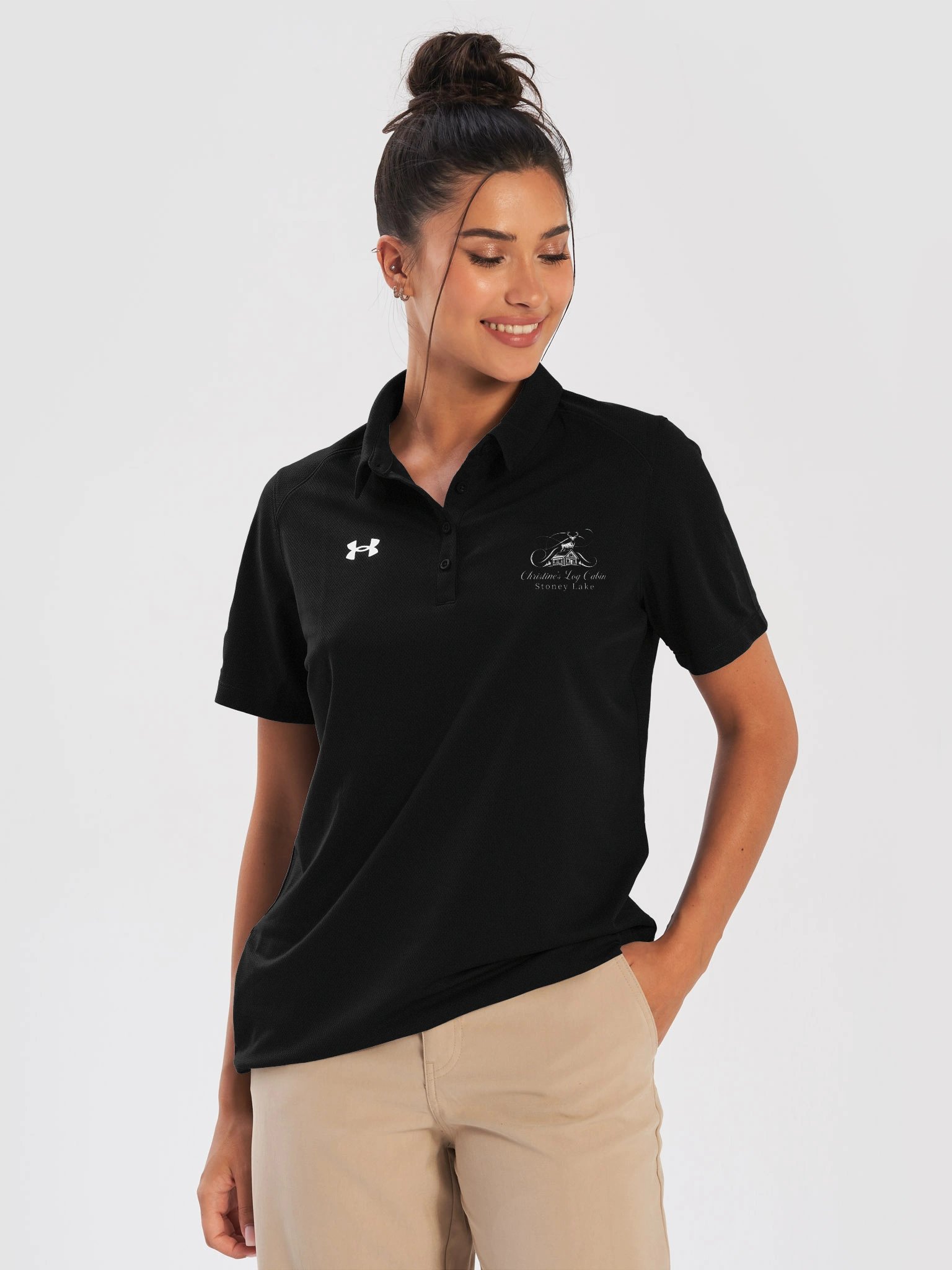 Christine's Log Cabin Signature Logo Polo product image (34)